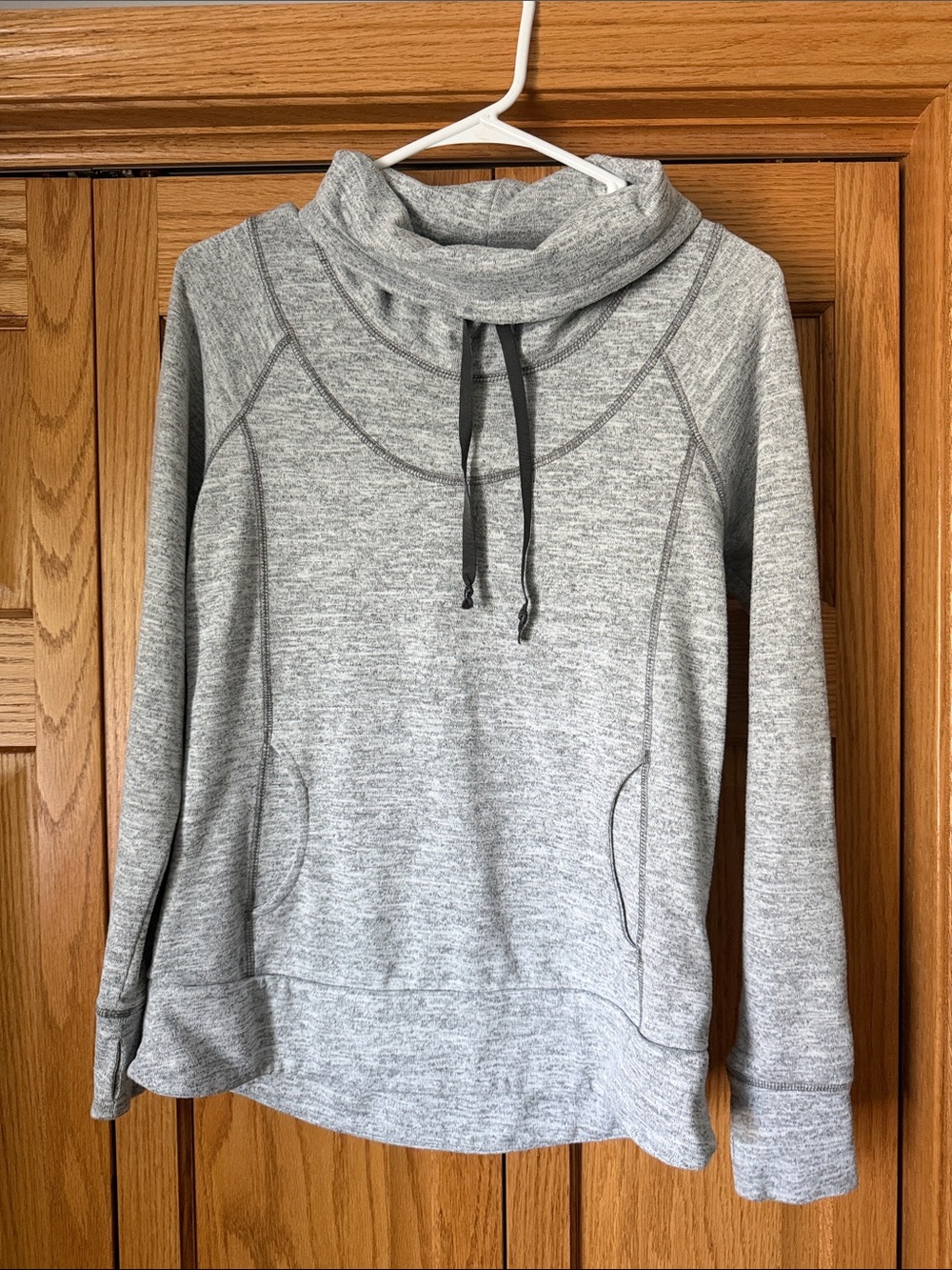 Kuhl Heather Gray Funnel Neck Pullover Hoodie
